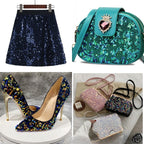 4mm- Premium Iridescent PVC Round Sequins | Flat Paillettes | Shiny Sequin | Labuci Manik Baju