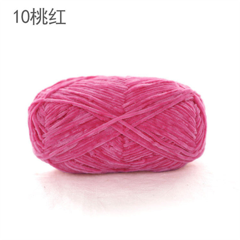 40g- Chenille Crochet Yarn 2mm | Crochet Knitting Yarn | Soft Velvet Yarn for Amigurumi Dolls 雪尼尔毛线