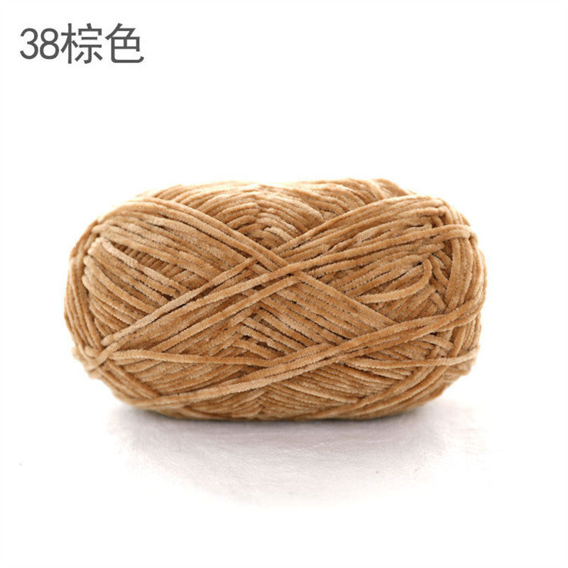 40g- Chenille Crochet Yarn 2mm | Crochet Knitting Yarn | Soft Velvet Yarn for Amigurumi Dolls 雪尼尔毛线
