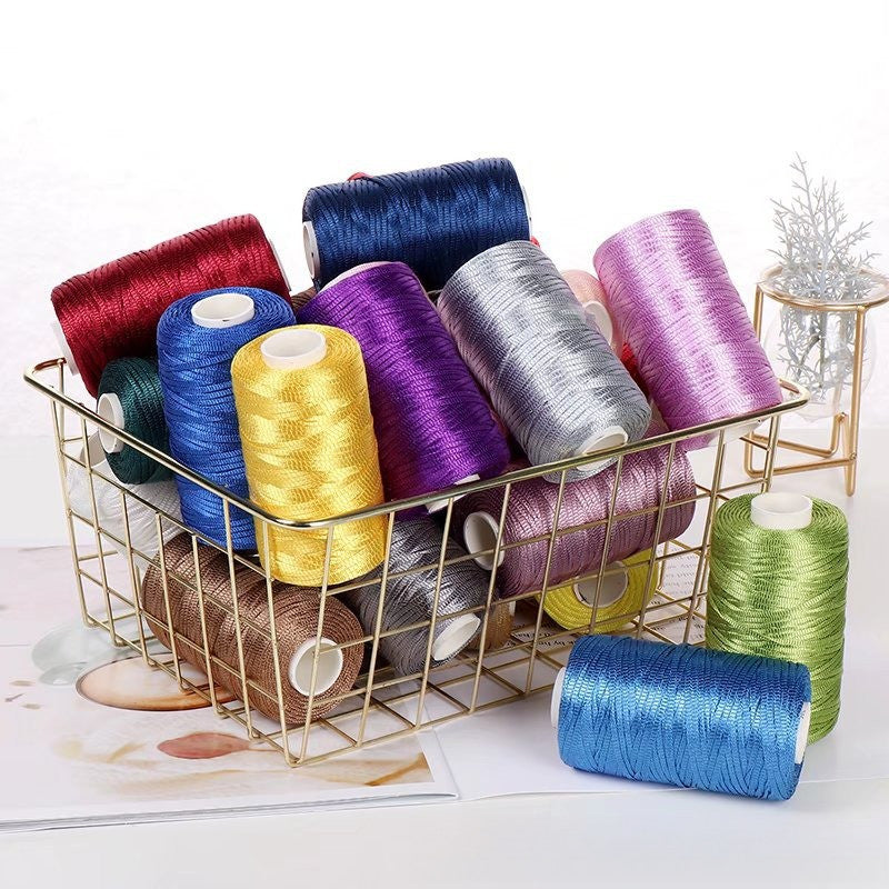 100g- Flat Ribbon Yarn 3mm | Tape Yarn | Benang Kait Nylon Riben Yarn