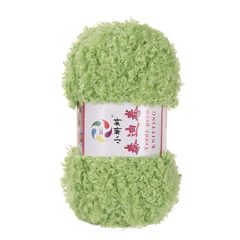100g- Fluffy Teddy Perm Yarn | Teddy Curly Crochet Knitting Yarn for Scarves & Cute Amigurumi | Benang Kait | 泰迪卷毛线