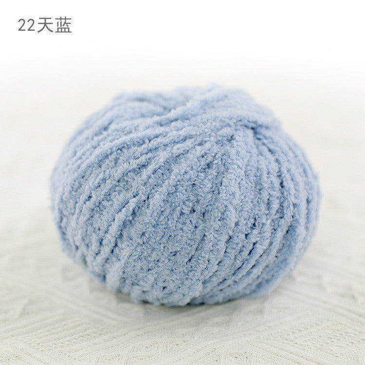 3ply Polyester Fluffy Yarn | Benang Kait | Soft Thin yarn | Crochet Knitting Yarn | 小可爱 萌小爱短绒绒线