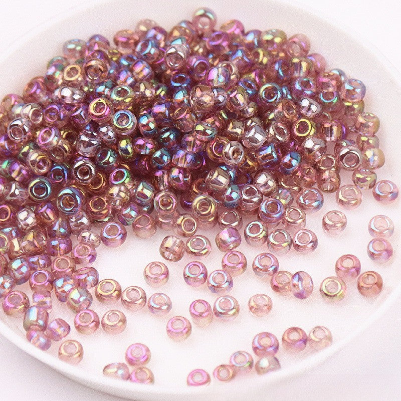 720pcs- Manik Baju | 2mm Glass Seed Beads | AB Transparent Imitation Beads | DIY Crafts & Jewelry Sewing Beads