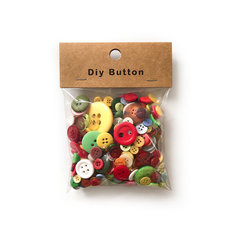 Colorful Resin Buttons Mix – Children’s DIY Craft Buttons for Handmade Projects | Butang Cantik Murah | Assorted Button