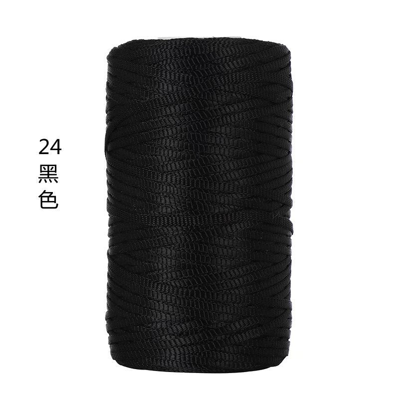 100g- Flat Ribbon Yarn 3mm | Tape Yarn | Benang Kait Nylon Riben Yarn