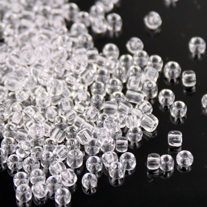 720pcs- Manik Baju | 2mm Glass Seed Beads | AB Transparent Imitation Beads | DIY Crafts & Jewelry Sewing Beads