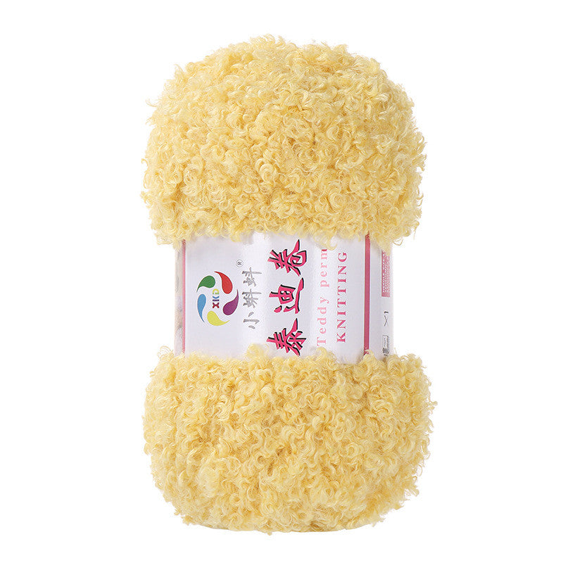 100g- Fluffy Teddy Perm Yarn | Teddy Curly Crochet Knitting Yarn for Scarves & Cute Amigurumi | Benang Kait | 泰迪卷毛线