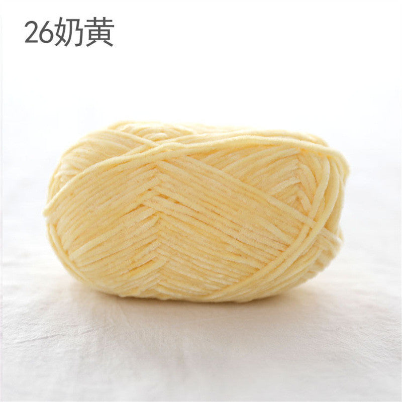 40g- Chenille Crochet Yarn 2mm | Crochet Knitting Yarn | Soft Velvet Yarn for Amigurumi Dolls 雪尼尔毛线