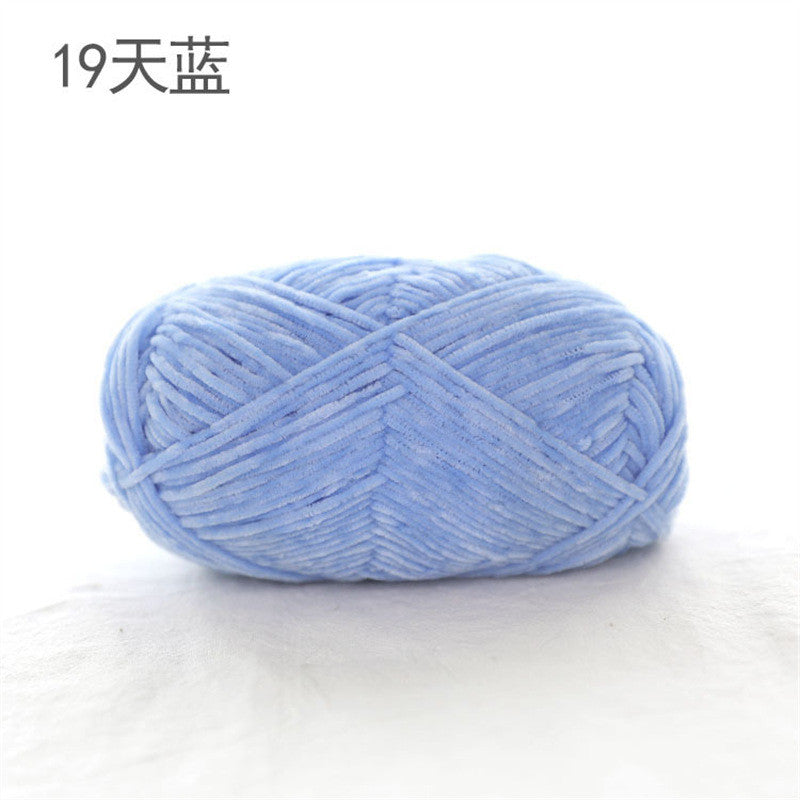 40g- Chenille Crochet Yarn 2mm | Crochet Knitting Yarn | Soft Velvet Yarn for Amigurumi Dolls 雪尼尔毛线