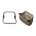 Aluminum Purse Frame Clasp – Metal Purse Closure for DIY Woven Bags & Handbags | Bag Accessories | Kiss lock for Bag