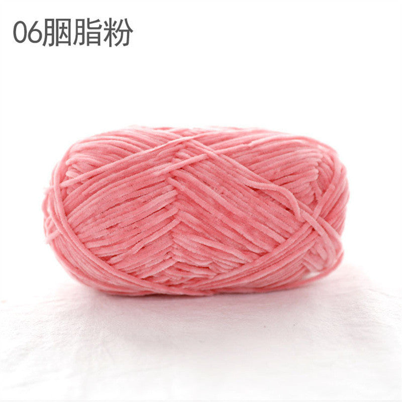 40g- Chenille Crochet Yarn 2mm | Crochet Knitting Yarn | Soft Velvet Yarn for Amigurumi Dolls 雪尼尔毛线