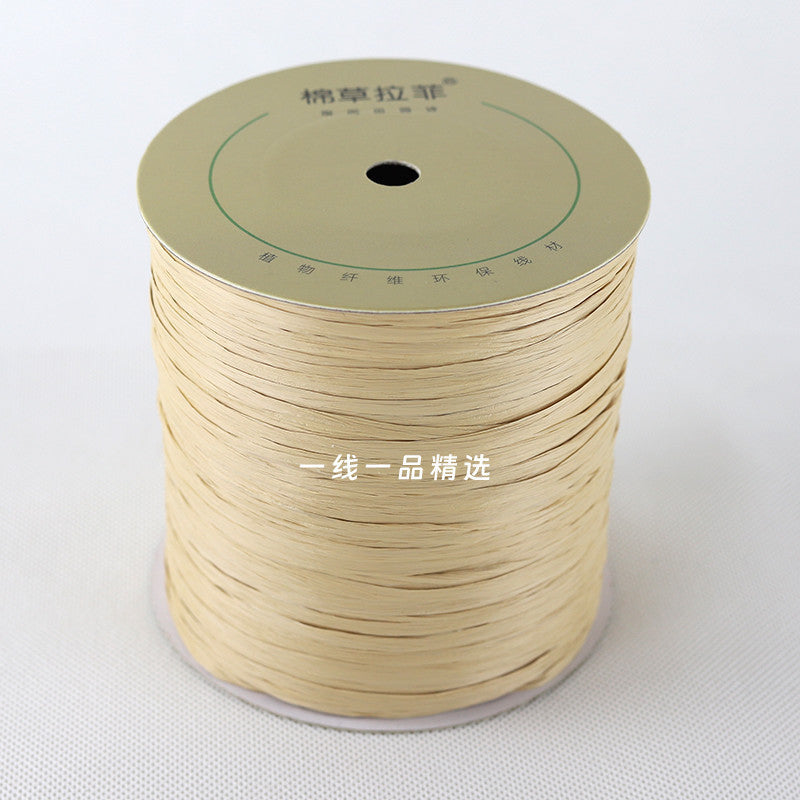 150g- Premium Raffia Paper Yarn for Crochet Bags & Summer Hats | Raffia Straw Yarn | Benang Rafia | 拉菲草绳 | Crochet Yarn