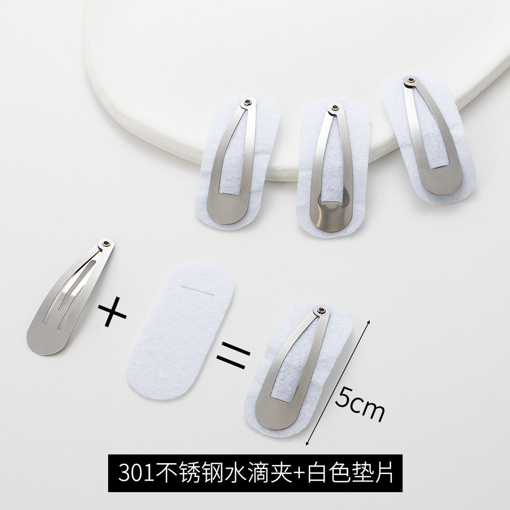 10pcs- DIY Hair Clip Base | Non-woven Fabric Pad | Hair Accessories | DIY Crochet & Sewing Accessory Base