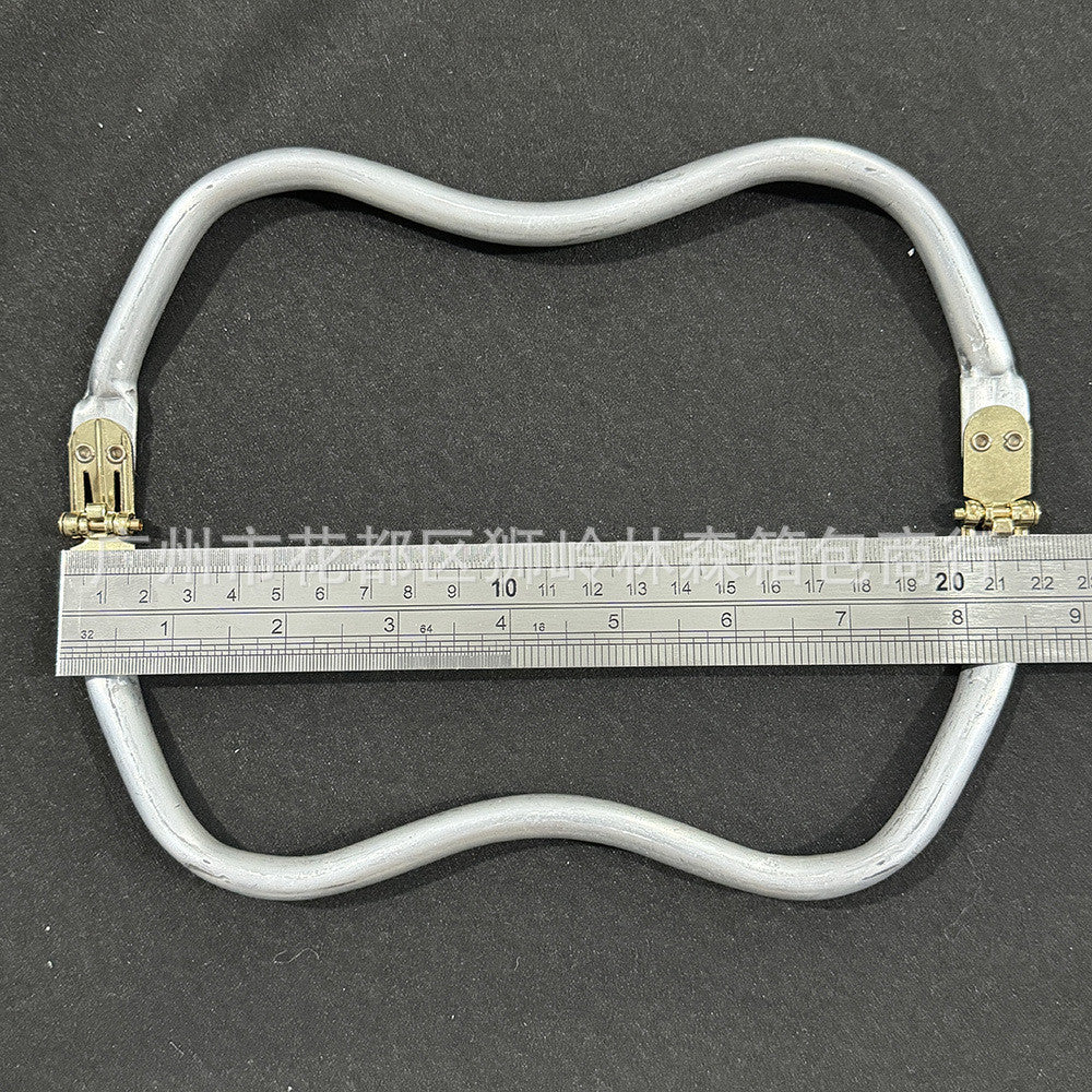 Aluminum Purse Frame Clasp – Metal Purse Closure for DIY Woven Bags & Handbags | Bag Accessories | Kiss lock for Bag