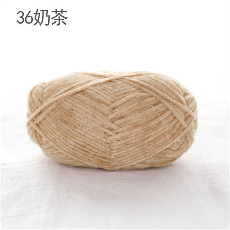 40g- Chenille Crochet Yarn 2mm | Crochet Knitting Yarn | Soft Velvet Yarn for Amigurumi Dolls 雪尼尔毛线