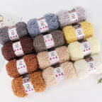 100g- Fluffy Teddy Perm Yarn | Teddy Curly Crochet Knitting Yarn for Scarves & Cute Amigurumi | Benang Kait | 泰迪卷毛线
