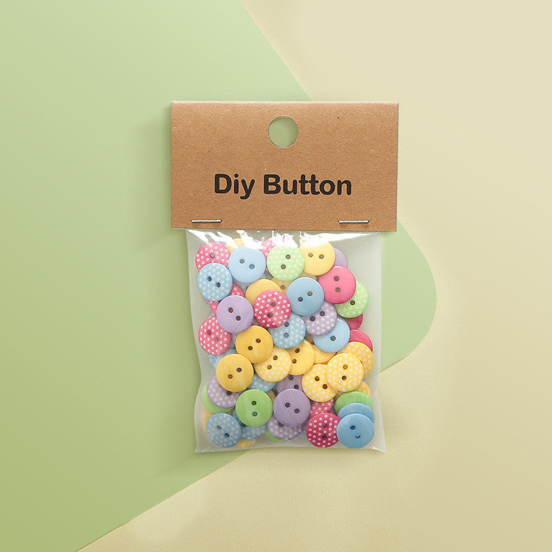 Colorful Resin Buttons Mix – Children’s DIY Craft Buttons for Handmade Projects | Butang Cantik Murah | Assorted Button