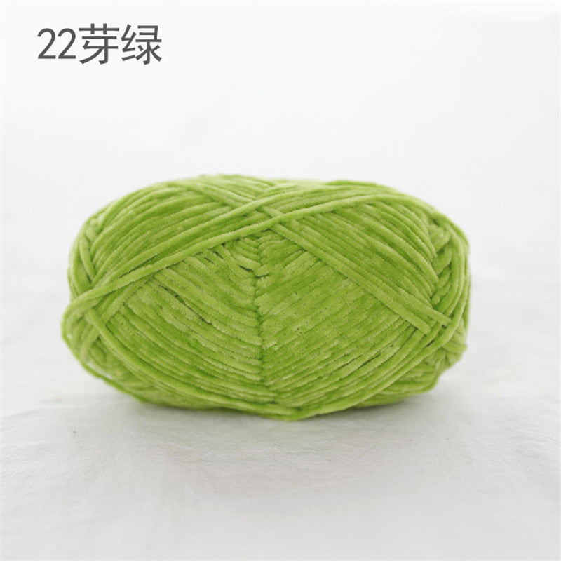 40g- Chenille Crochet Yarn 2mm | Crochet Knitting Yarn | Soft Velvet Yarn for Amigurumi Dolls 雪尼尔毛线
