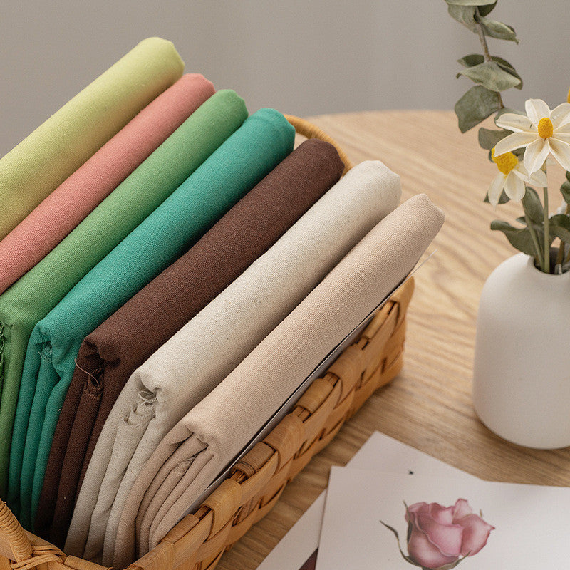 28cm Cotton-Linen Embroidery Cloth – Solid Color Fabric for Hand Stitching & Needlework | Craft Sewing Embroidery Linen