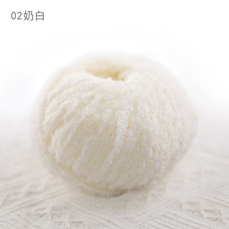 3ply Polyester Fluffy Yarn | Benang Kait | Soft Thin yarn | Crochet Knitting Yarn | 小可爱 萌小爱短绒绒线