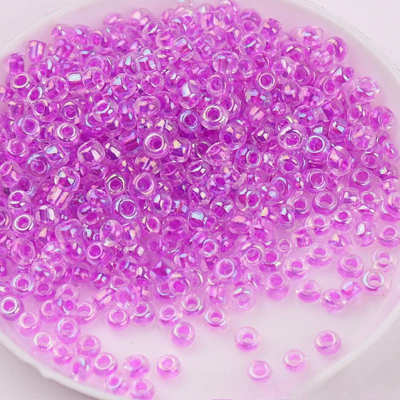 720pcs- Manik Baju | 2mm Glass Seed Beads | AB Transparent Imitation Beads | DIY Crafts & Jewelry Sewing Beads