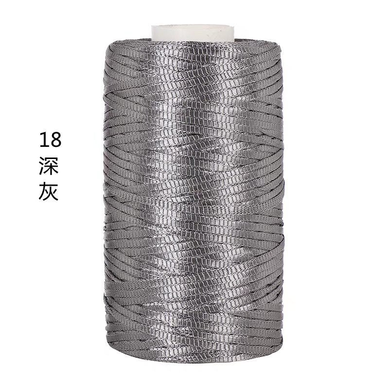 100g- Flat Ribbon Yarn 3mm | Tape Yarn | Benang Kait Nylon Riben Yarn
