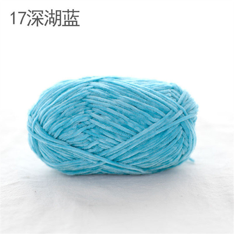 40g- Chenille Crochet Yarn 2mm | Crochet Knitting Yarn | Soft Velvet Yarn for Amigurumi Dolls 雪尼尔毛线