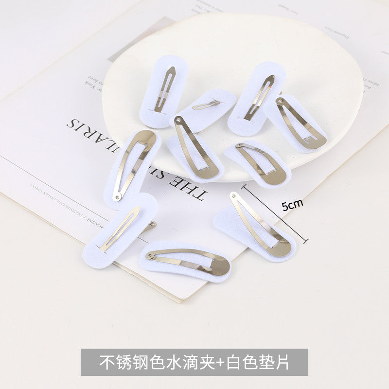 10pcs- DIY Hair Clip Base | Non-woven Fabric Pad | Hair Accessories | DIY Crochet & Sewing Accessory Base