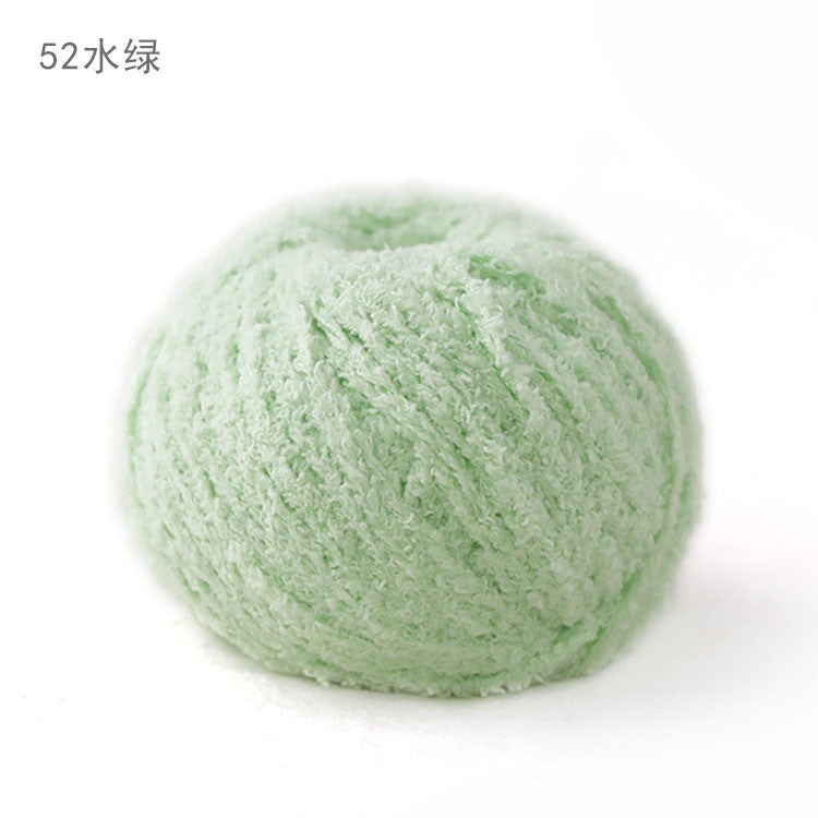 3ply Polyester Fluffy Yarn | Benang Kait | Soft Thin yarn | Crochet Knitting Yarn | 小可爱 萌小爱短绒绒线
