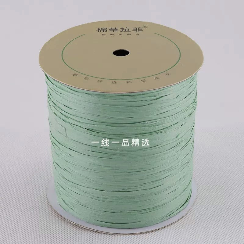 150g- Premium Raffia Paper Yarn for Crochet Bags & Summer Hats | Raffia Straw Yarn | Benang Rafia | 拉菲草绳 | Crochet Yarn