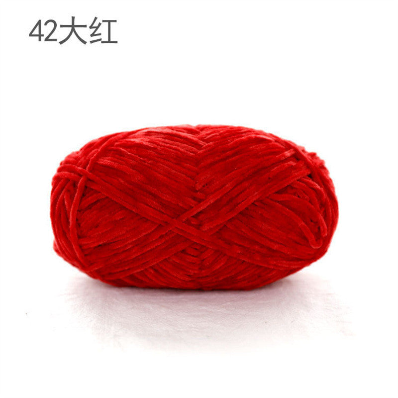40g- Chenille Crochet Yarn 2mm | Crochet Knitting Yarn | Soft Velvet Yarn for Amigurumi Dolls 雪尼尔毛线