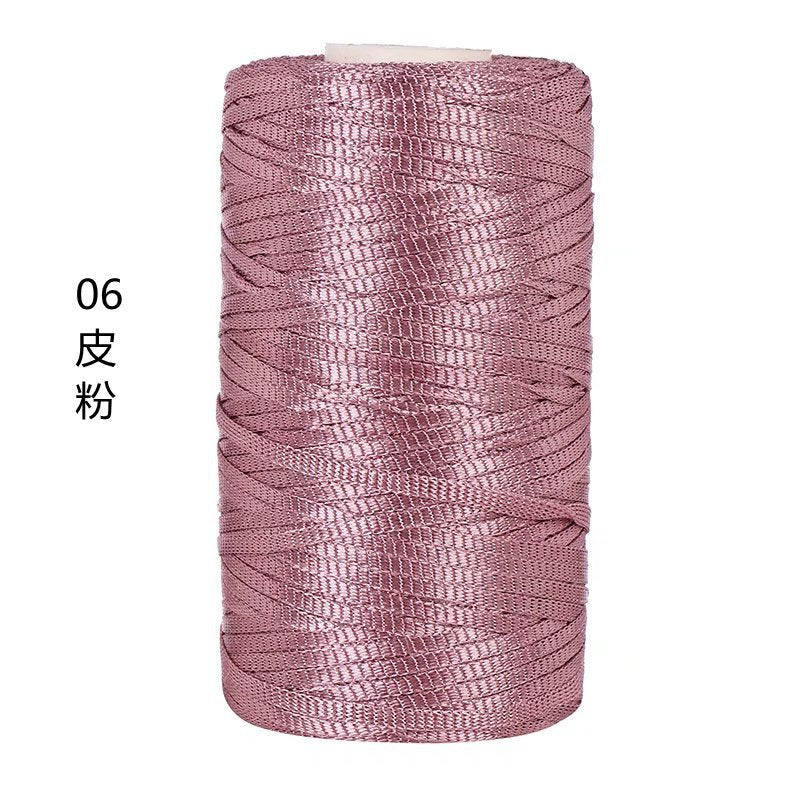 100g- Flat Ribbon Yarn 3mm | Tape Yarn | Benang Kait Nylon Riben Yarn