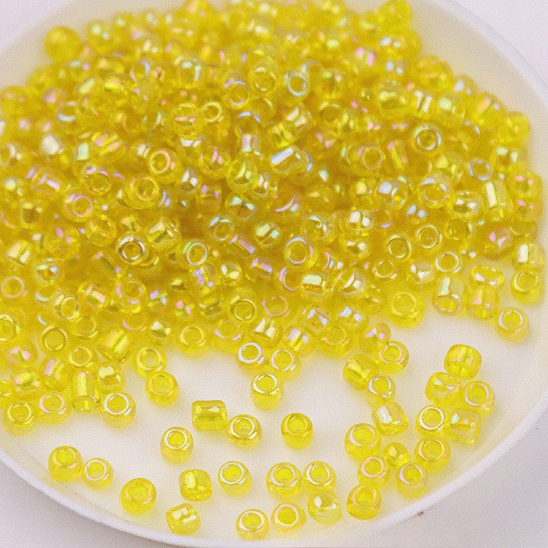 720pcs- Manik Baju | 2mm Glass Seed Beads | AB Transparent Imitation Beads | DIY Crafts & Jewelry Sewing Beads
