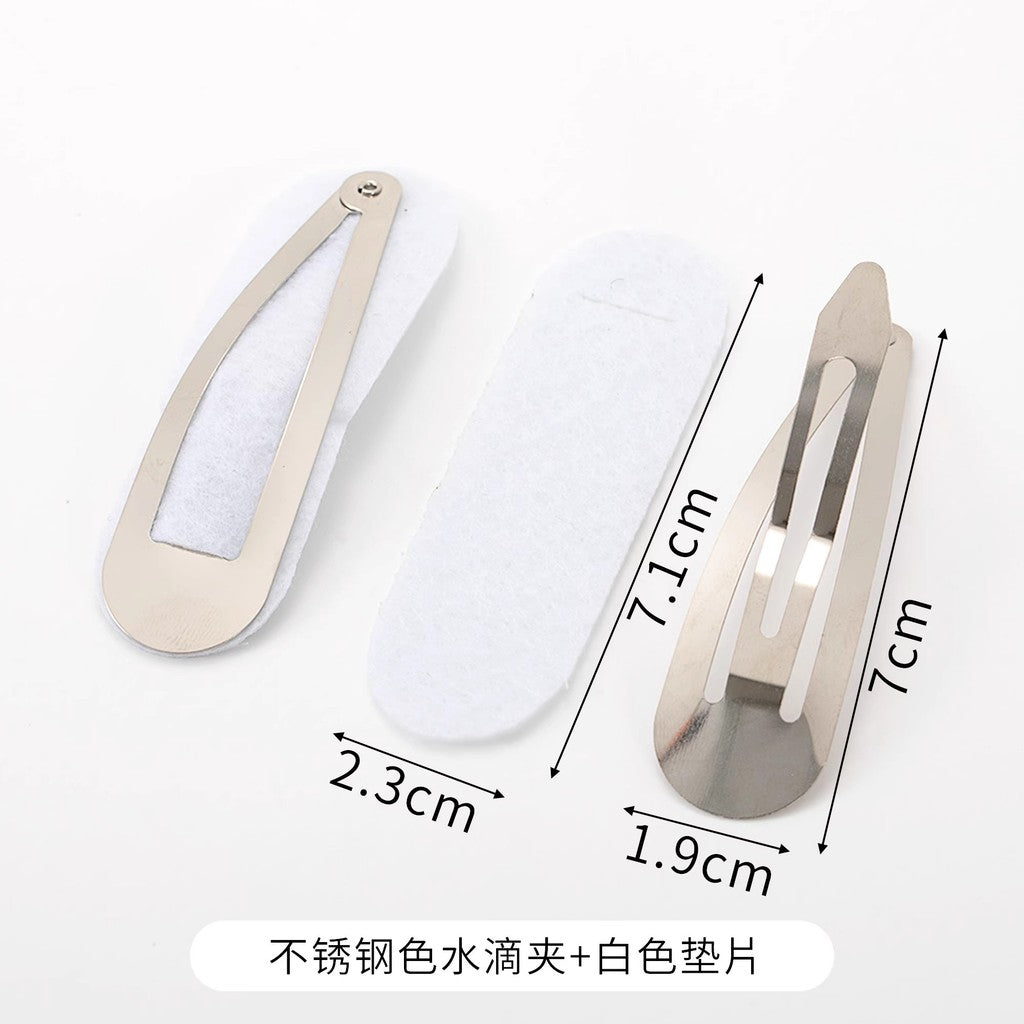 10pcs- DIY Hair Clip Base | Non-woven Fabric Pad | Hair Accessories | DIY Crochet & Sewing Accessory Base