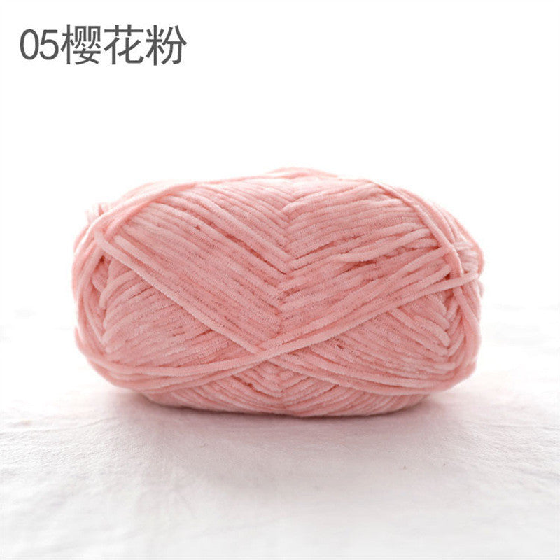 40g- Chenille Crochet Yarn 2mm | Crochet Knitting Yarn | Soft Velvet Yarn for Amigurumi Dolls 雪尼尔毛线
