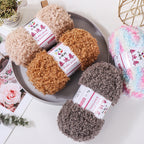 100g- Fluffy Teddy Perm Yarn | Teddy Curly Crochet Knitting Yarn for Scarves & Cute Amigurumi | Benang Kait | 泰迪卷毛线