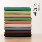 28cm Cotton-Linen Embroidery Cloth – Solid Color Fabric for Hand Stitching & Needlework | Craft Sewing Embroidery Linen