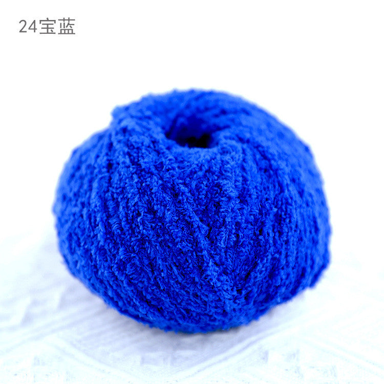 3ply Polyester Fluffy Yarn | Benang Kait | Soft Thin yarn | Crochet Knitting Yarn | 小可爱 萌小爱短绒绒线