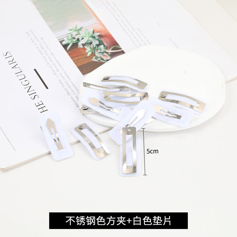10pcs- DIY Hair Clip Base | Non-woven Fabric Pad | Hair Accessories | DIY Crochet & Sewing Accessory Base