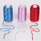 100g- Flat Ribbon Yarn 3mm | Tape Yarn | Benang Kait Nylon Riben Yarn