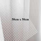 DIY Carpet Mesh Cloth / Blank Rug Hooking Mesh / Pom Pom Rug Canvas–Latch Hook Rug Yarn Canvas, Carpet Net毛球地毯专用网格布 段段绣