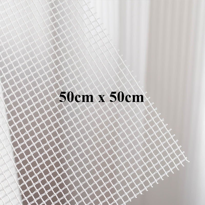 DIY Carpet Mesh Cloth / Blank Rug Hooking Mesh / Pom Pom Rug Canvas–Latch Hook Rug Yarn Canvas, Carpet Net毛球地毯专用网格布 段段绣