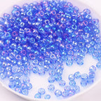 720pcs- Manik Baju | 2mm Glass Seed Beads | AB Transparent Imitation Beads | DIY Crafts & Jewelry Sewing Beads