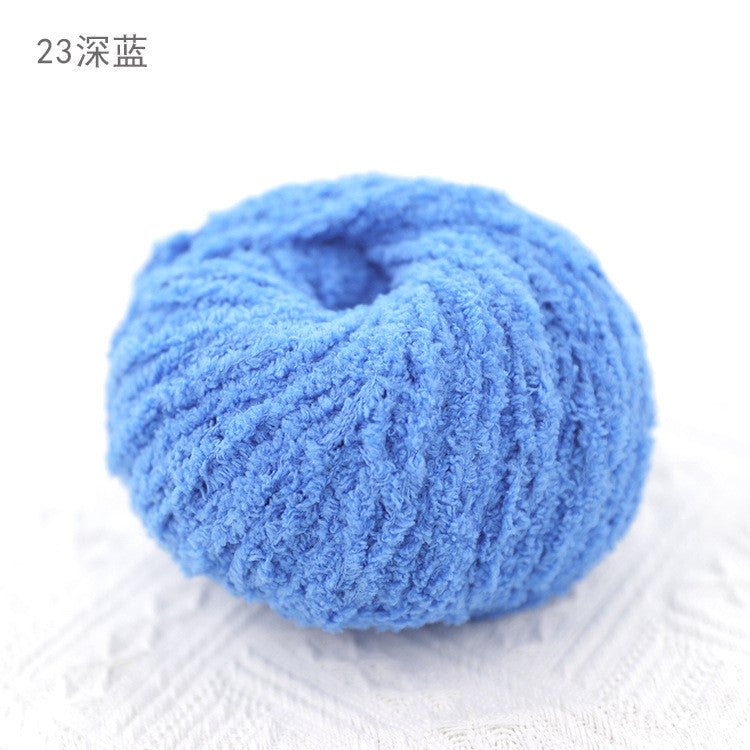 3ply Polyester Fluffy Yarn | Benang Kait | Soft Thin yarn | Crochet Knitting Yarn | 小可爱 萌小爱短绒绒线