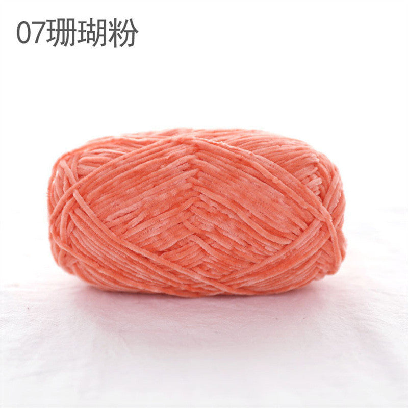 40g- Chenille Crochet Yarn 2mm | Crochet Knitting Yarn | Soft Velvet Yarn for Amigurumi Dolls 雪尼尔毛线