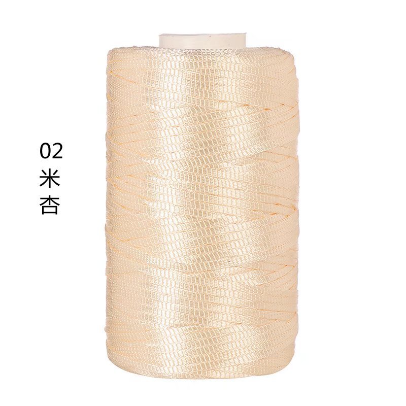 100g- Flat Ribbon Yarn 3mm | Tape Yarn | Benang Kait Nylon Riben Yarn