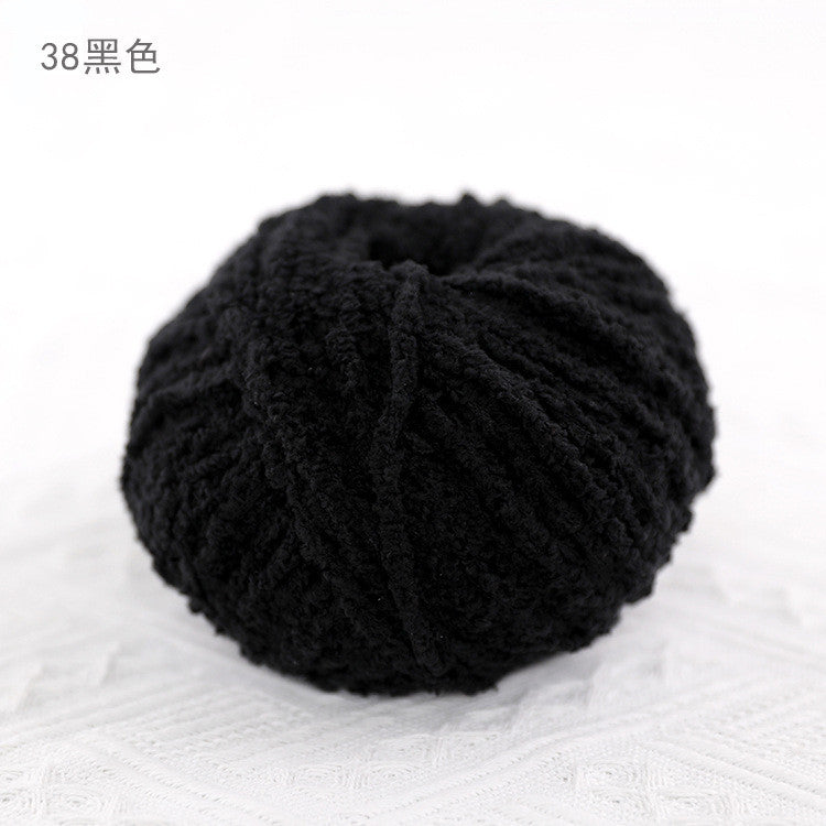 3ply Polyester Fluffy Yarn | Benang Kait | Soft Thin yarn | Crochet Knitting Yarn | 小可爱 萌小爱短绒绒线