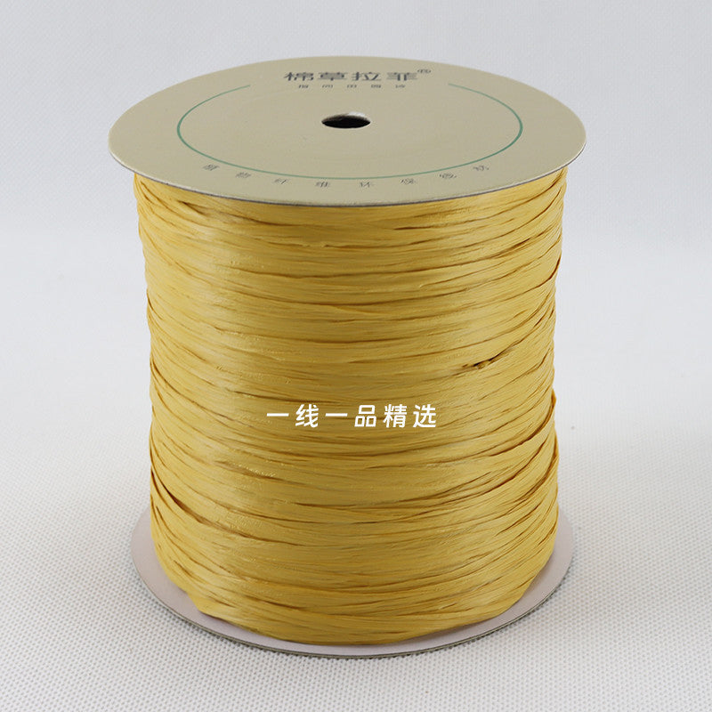 150g- Premium Raffia Paper Yarn for Crochet Bags & Summer Hats | Raffia Straw Yarn | Benang Rafia | 拉菲草绳 | Crochet Yarn