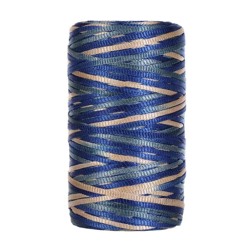 100g- Flat Ribbon Yarn 3mm | Tape Yarn | Benang Kait Nylon Riben Yarn