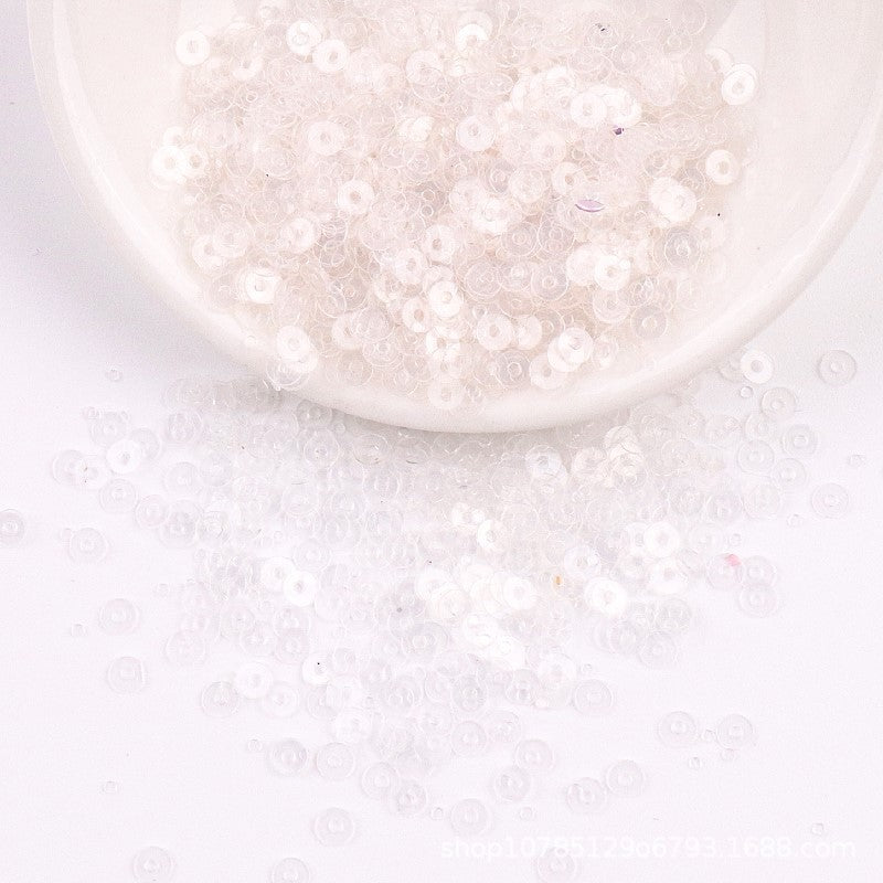 4mm- Premium Iridescent PVC Round Sequins | Flat Paillettes | Shiny Sequin | Labuci Manik Baju